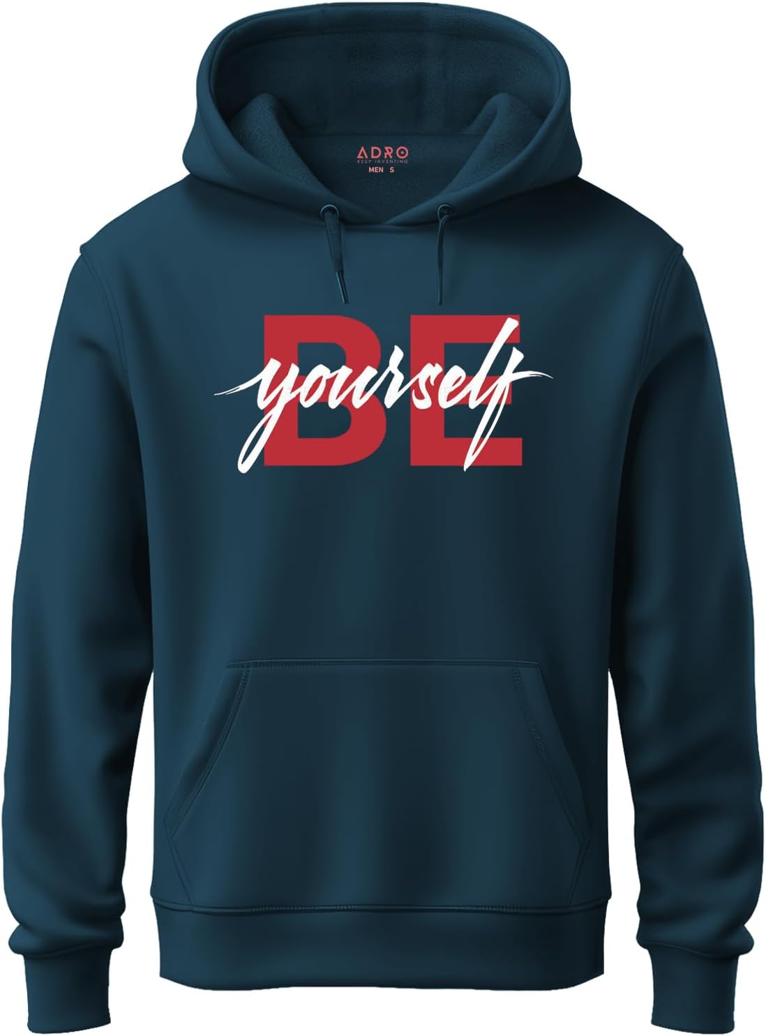 ADRO Be Yourself Printed Cotton Hoodie for Men and Women