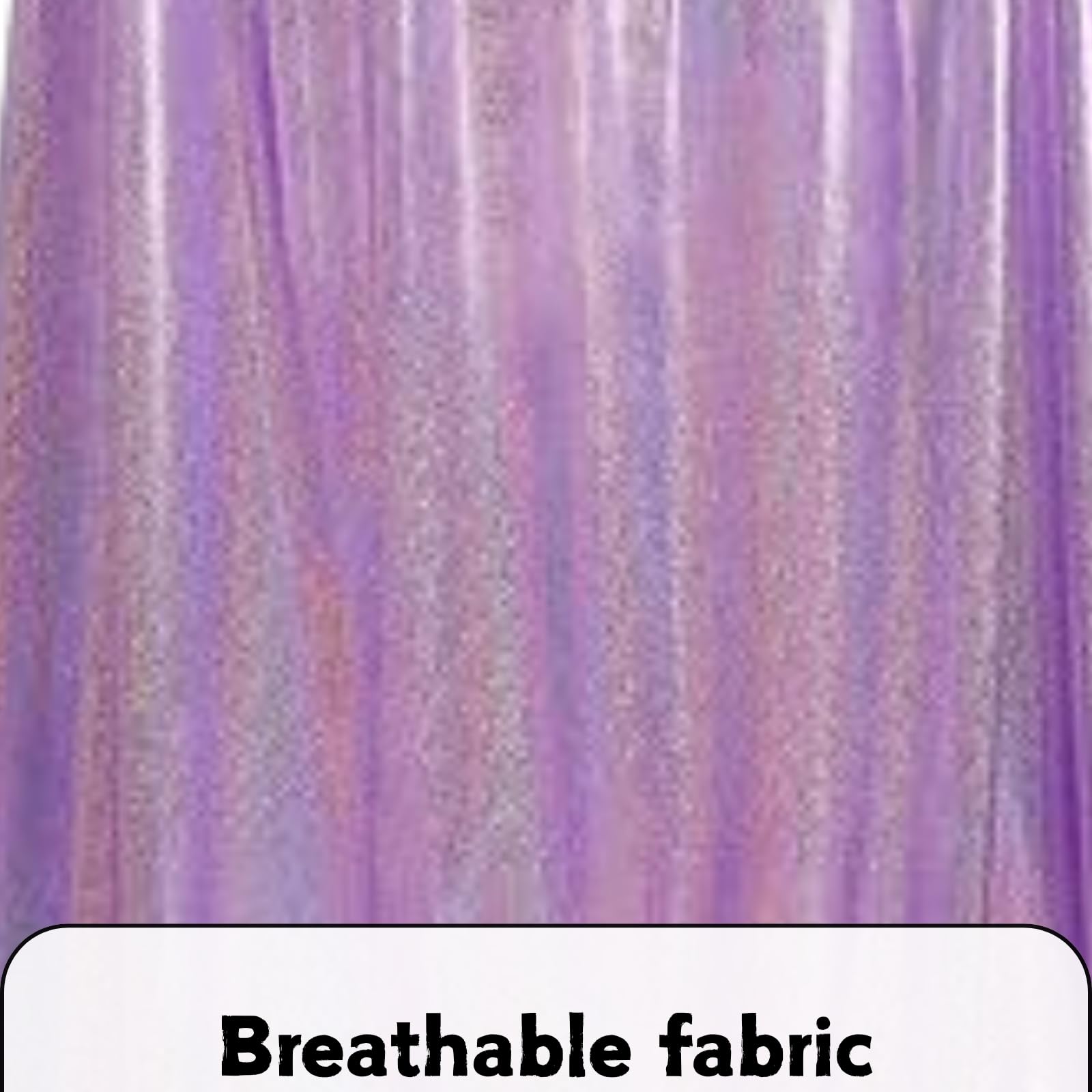 HAPNBCELE Adults Glittering Cape Glitter Hooded Cloak - Image 4