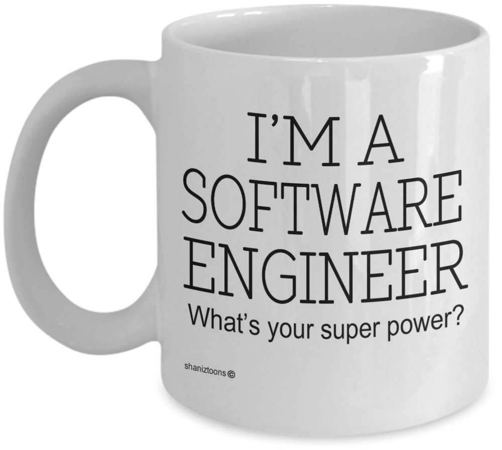 Shaniztoons White Software Engineer Novelty Gift Mug