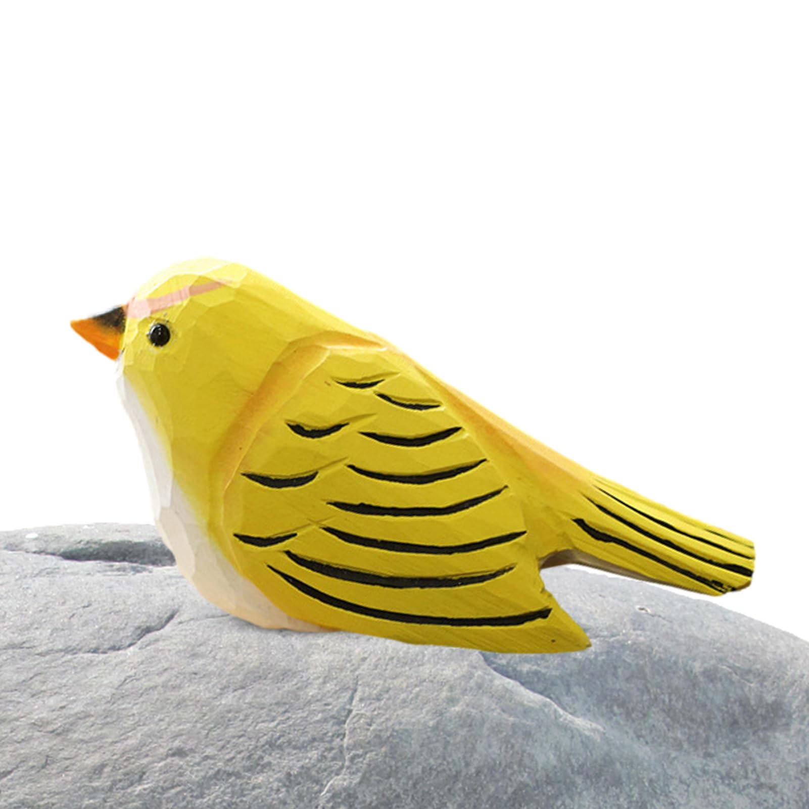 Teksome Bird Figurines - Handmade Wooden Carved Bird Decor | Decorative Birds, Outdoor and Indoor Bird Statues and Figurines, Bird Decorations for Home and Garden