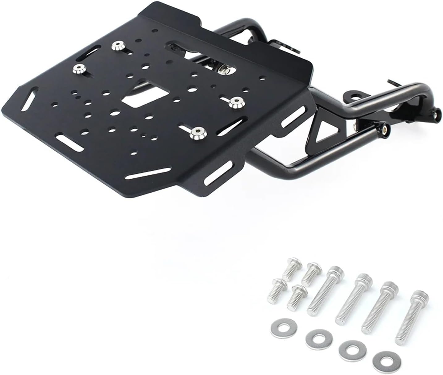 Replacement for Triumph Trident 660 2021-2025 Motorcycle Rear Luggage Cargo Rack Aluminum Top Plate Steel Support Bracket