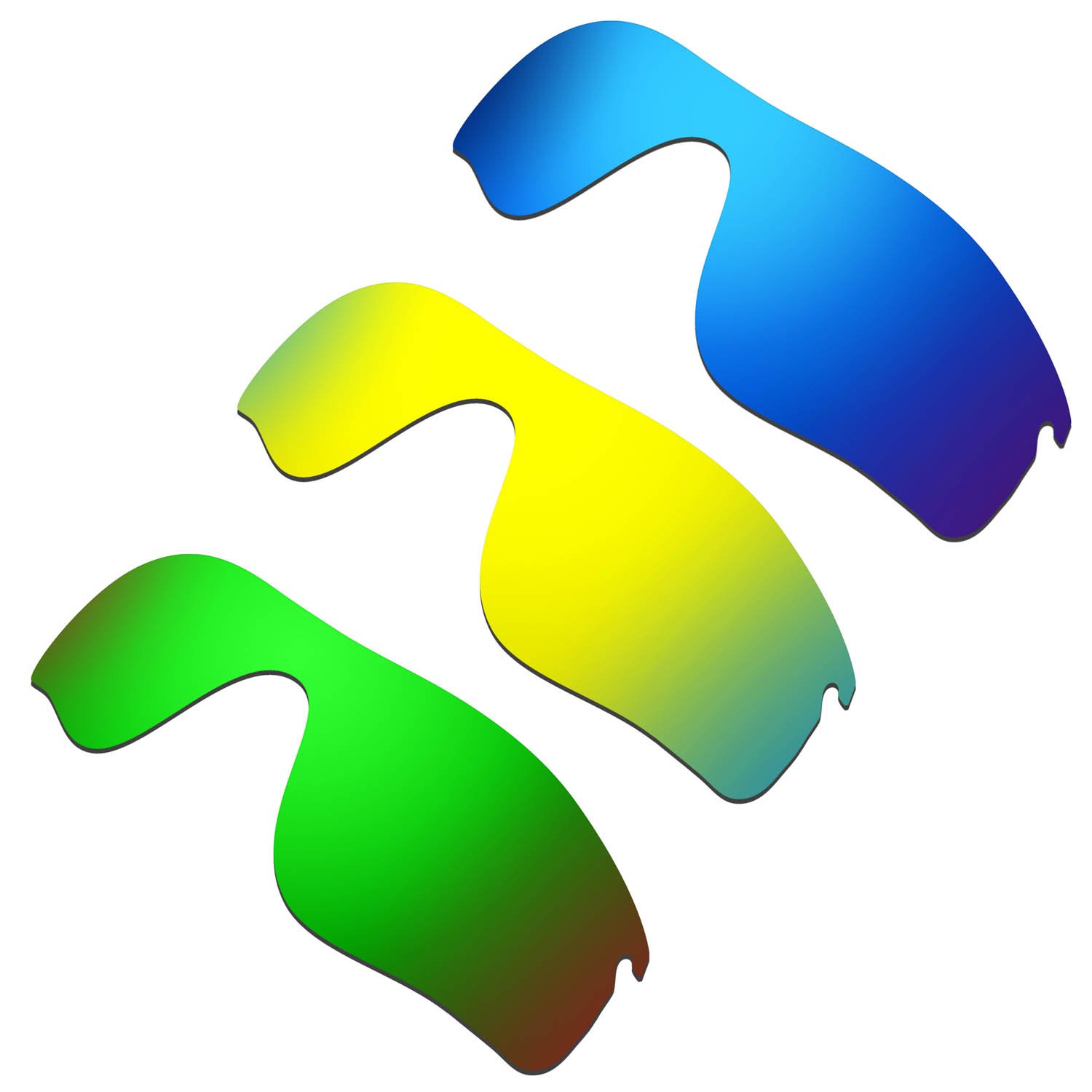 Lentilles pour Oakley RadarLock Path verres de soleil polarisé bleu vert - 8