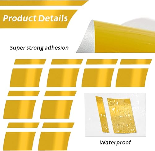 Miniatura 2 de 8 calcomanías reflectantes para llantas de automóvil, calcomanías reflectantes para automóvil, calcomanías de rayas para llantas de 18 a 21