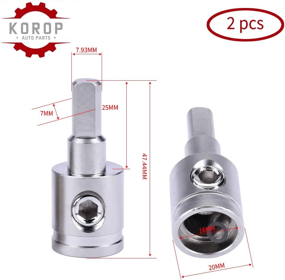 1/0 Gauge to 4 Gauge Wire Reducer 2pcs Car Audio Power/Ground Amp Input Reducer Adapter Brass with Nickel Plated : Electronics