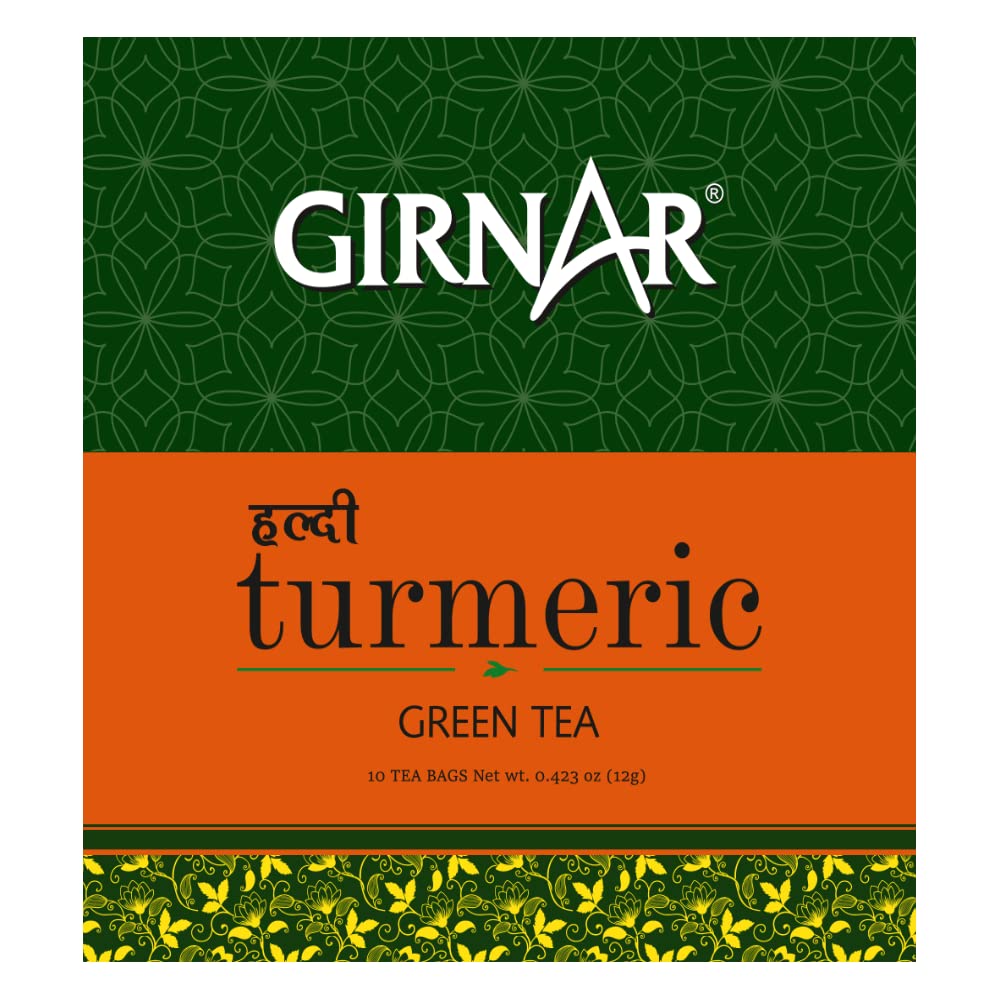 Girnar Green Tea with Turmeric (10 Tea Bags) - Image 5 thumbnail