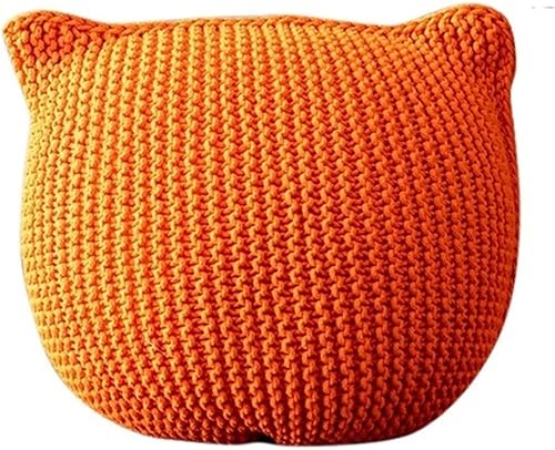 OCENCO Bean Bag Armchairs Giant Puff Chair Leisure Egg Chair Sofa Cover Lazy Sofas Knitted Bean Bag Nordic Bedroom Single Sitting Pier (Color  Style