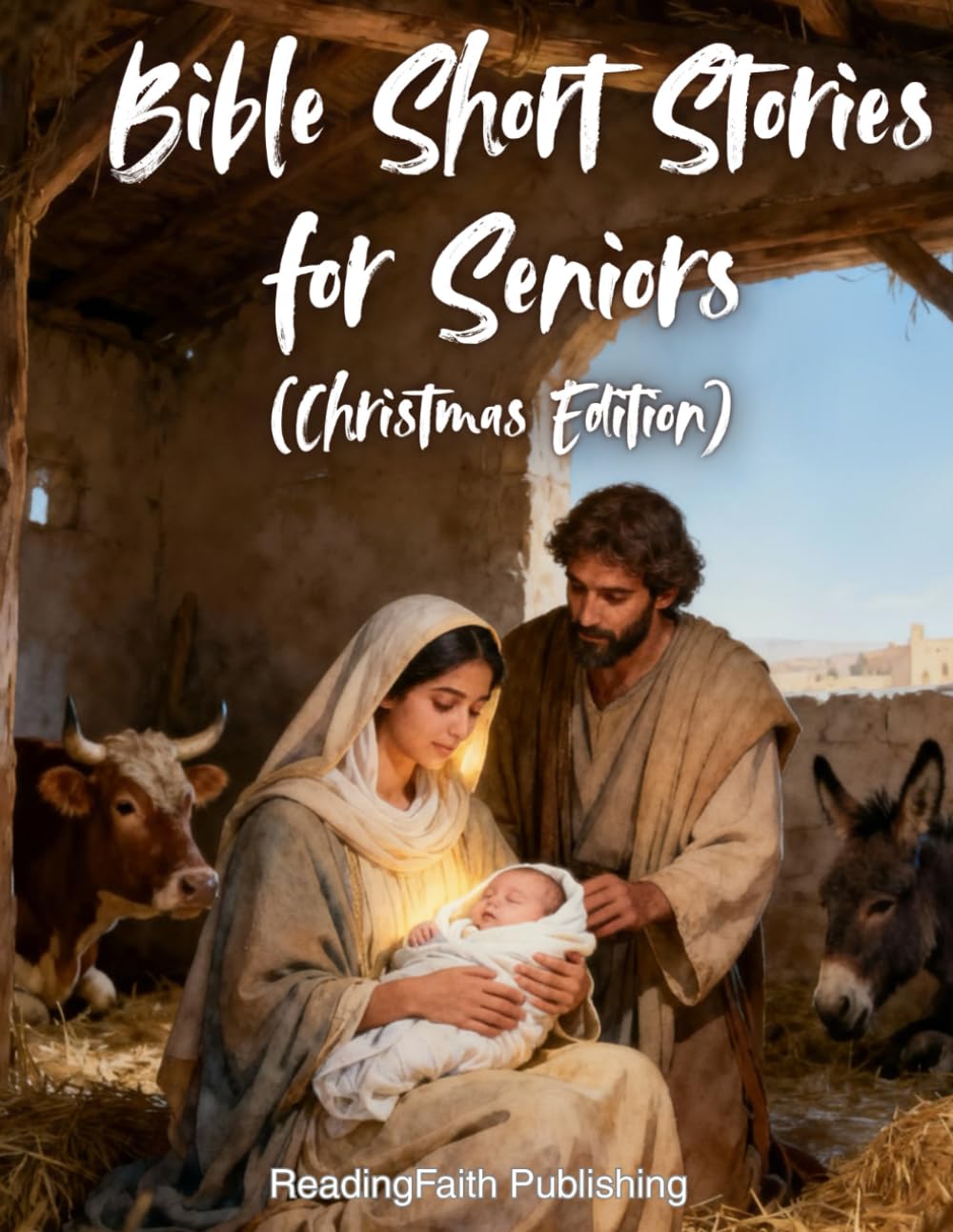 Bible Short Stories for Seniors (Christmas Edition). A Christian Picture Book for the Elderly with Easy and Short Stories in Large Print