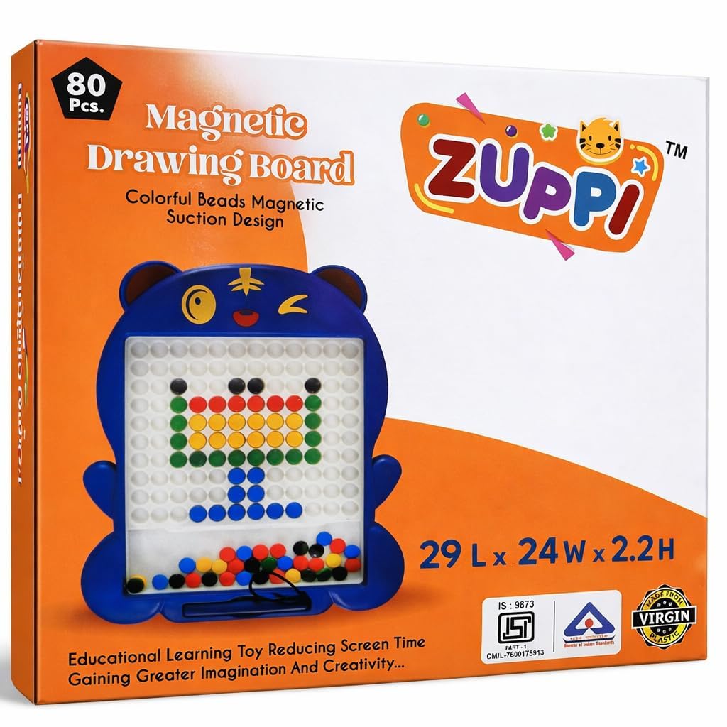 Magnetic Drawing Board – 80 Bead Magnetic Pen Board | Educational Activity Toy for Toddlers & Preschool Kids (3+ Years) — Amazon image 4
