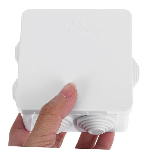 Caja eléctrica impermeable de plástico Alipis, pequeña caja de almacenamiento exterior con perforaciones previas para instalación fácil miniatura 7