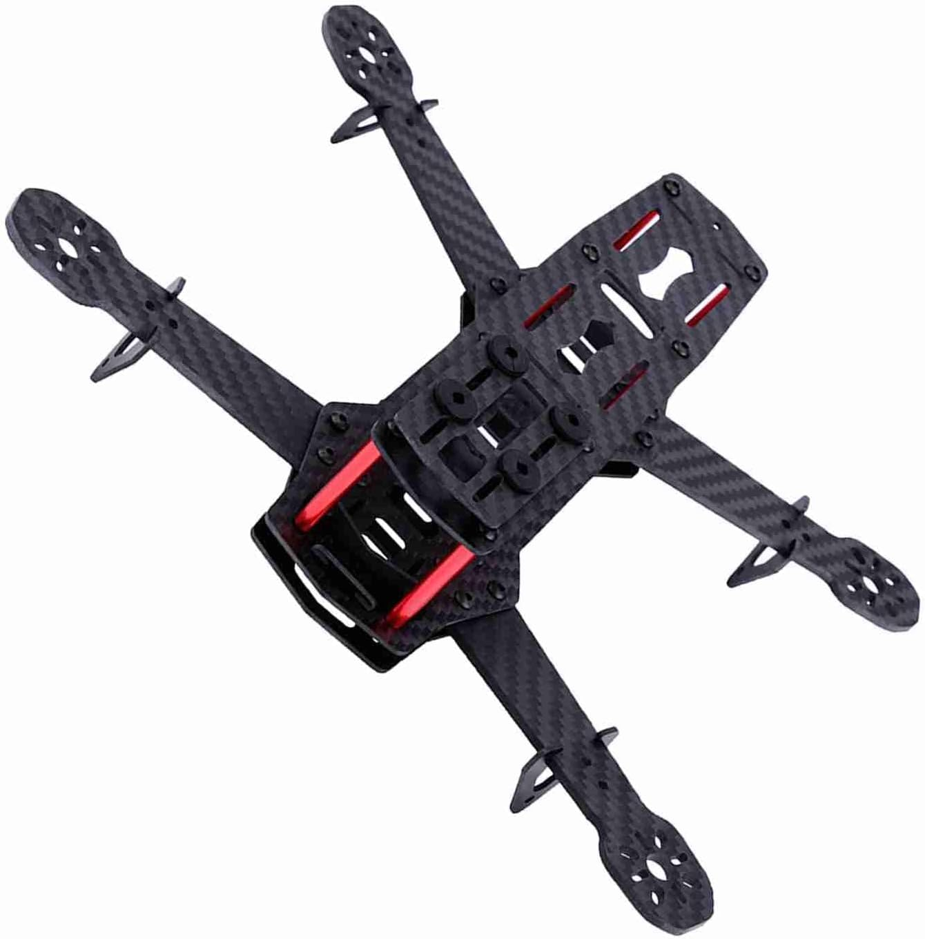 Odorkle 250mm Quadcopter Frame Kit – Carbon Fiber, Kompatibel Mit QAV250, Für FPV Racing Drones