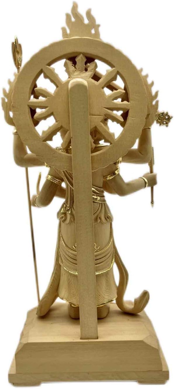 井波彫刻 大型 高52cm 仏教工芸 香樟材 古美術 仏師で仕上品 阿弥陀 