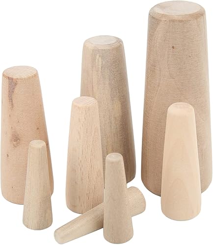 Miniatura 5 de Enchufe de madera marino a través del casco, tapones de madera suave cónica de emergencia, tapones de madera suave cónica, 10 piezas de drenaje