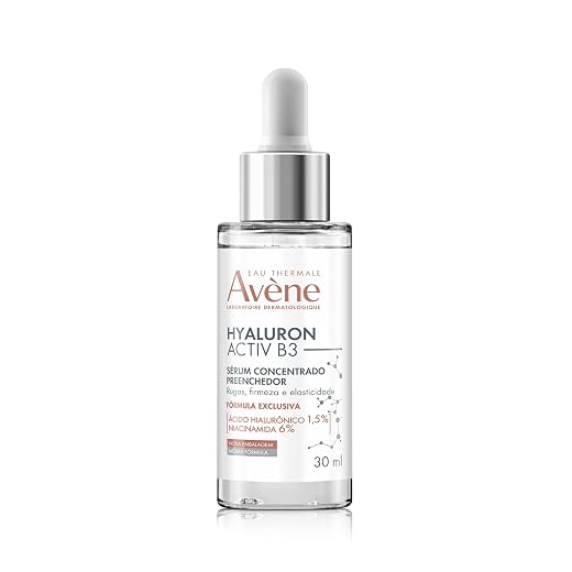 Avène Hyaluron Activ B3 Sérum Concentrado Preenchedor Com Niacinamida, Adenosina, Dois Tipos de Ácido Hialurônico Puro e Água Termal Avène. Preenche e Reduz Visivelmente Rugas, Melhora Elasticidade, Firmeza e Luminosidade da Pele. Indicado para todos os tipos de pele, 30ml