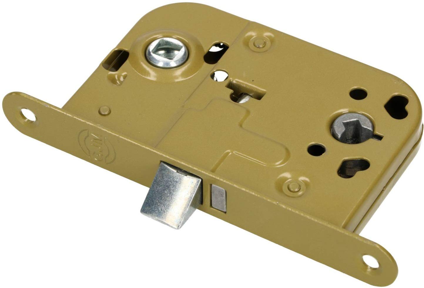 KOTARBAU Mortice Lock Toilet/Bathroom 72/45 mm Left/Right Universal Room Door Lock Steel Powder-Coated Rustproof Robust