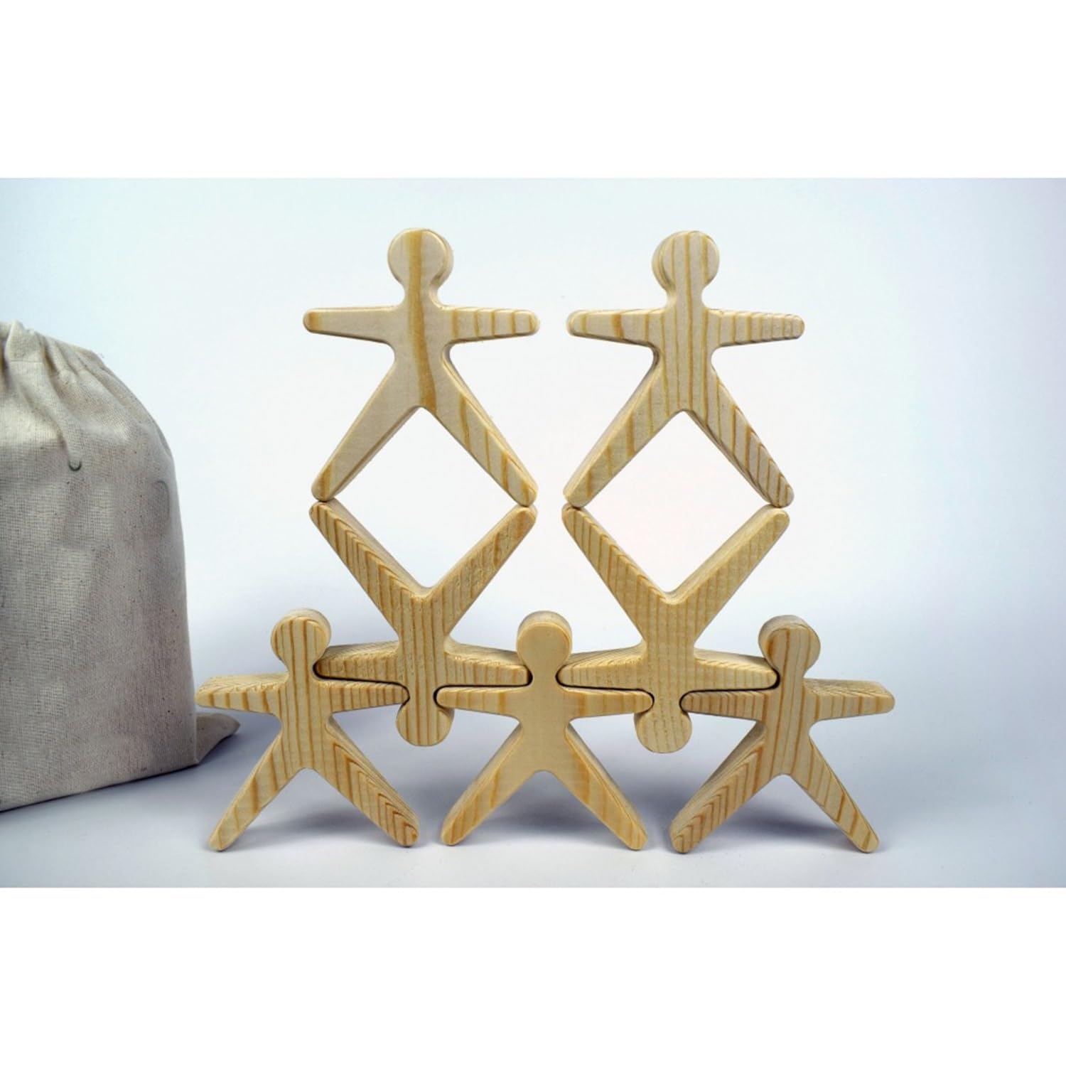 MUREN® Wooden Stacking and Balancing Game 16 pcs, acrobats Game Interlocking Building Blocks for Kids,Montessori Toy 5 + Years-Beige (B0CPVFRL85) Amazon Price History, Amazon Price Tracker