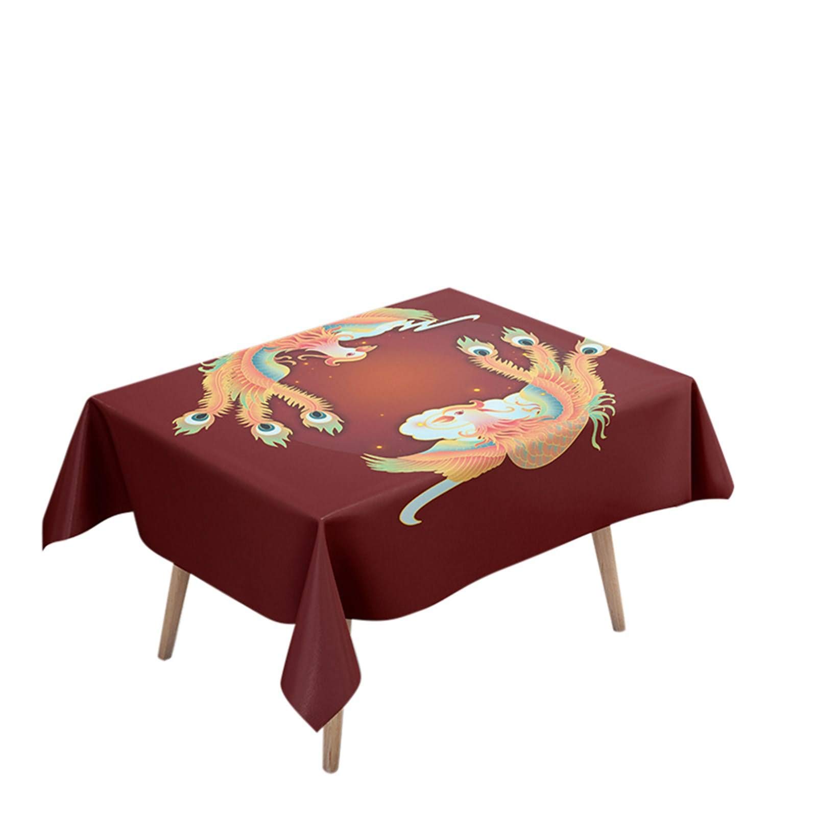 Nappe picnic coton lin au style chinois vintage pour vos repas