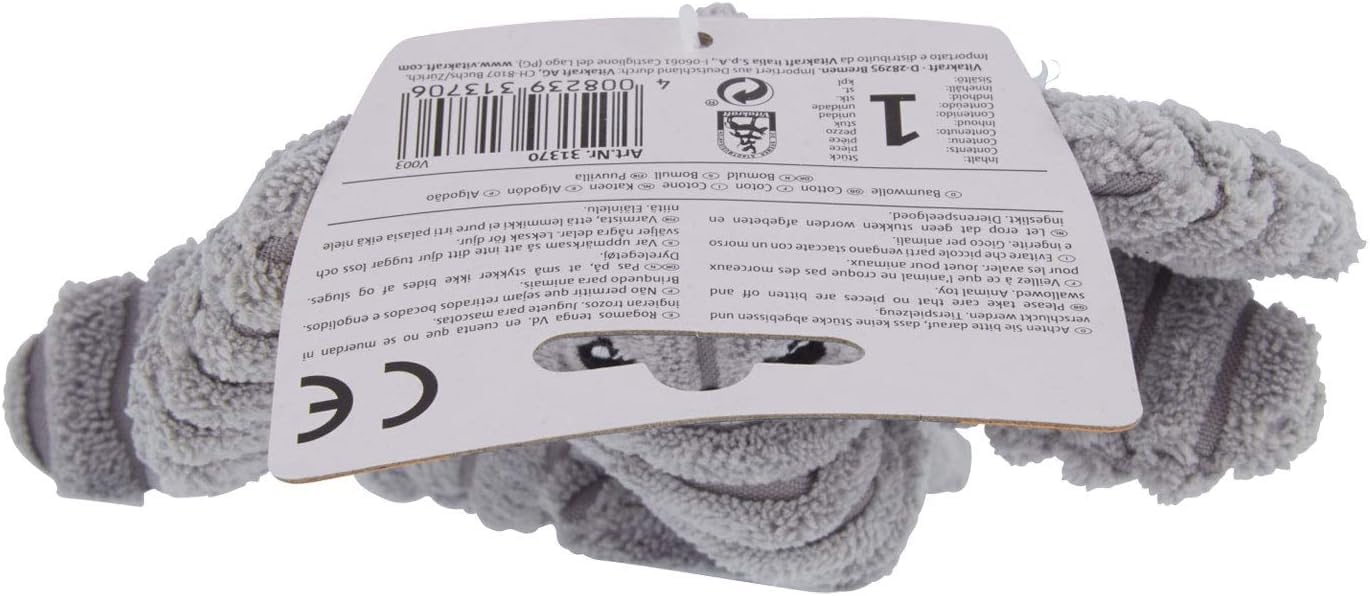 Vitakraft Safari elefante gioco per cane peluche squeaker corda