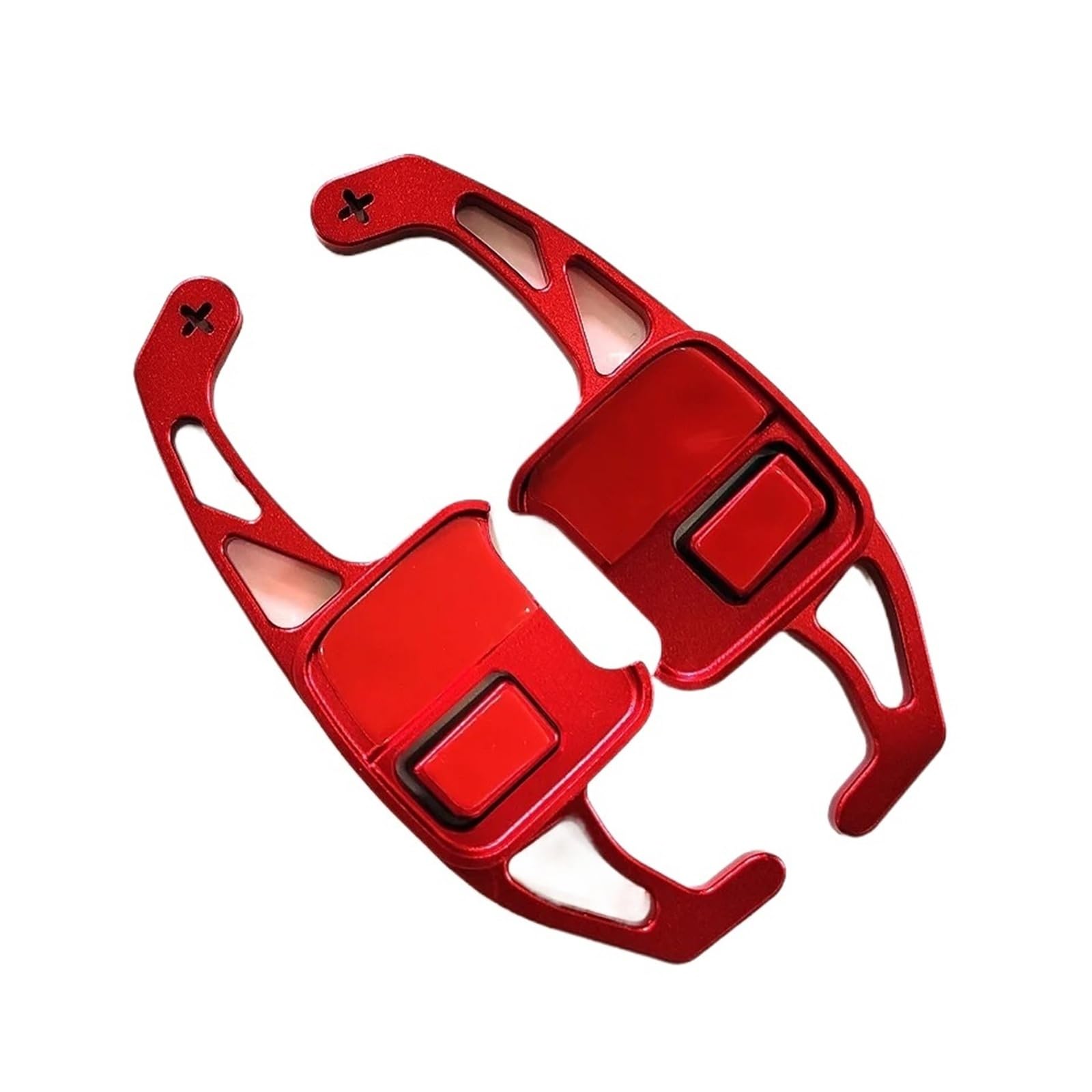 Xxiucj Car Paddle Shifter Extensions for Chevrolet for Malibu for XL for Explorer for Cruze Car Steering Wheel Aluminum Alloy Shifters Shift Paddle(Red)