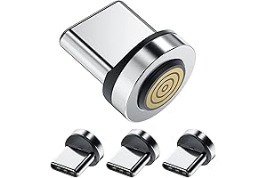 Ankndo Magnetic Charging Cable Tips: 4-Pack of USB-C Magnetic Adapter Heads for Convenient Charging