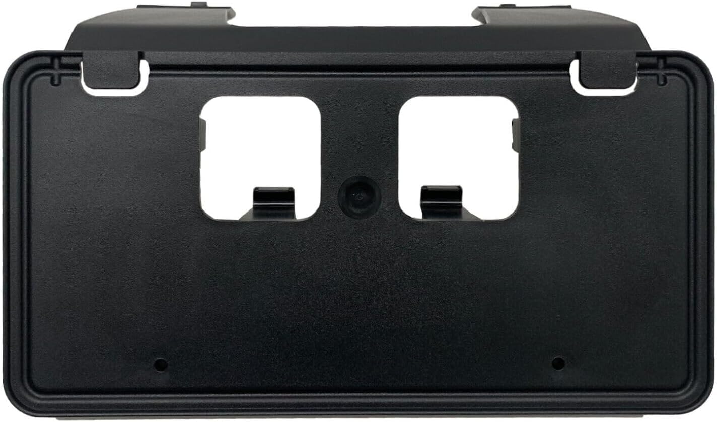 DAT AUTO PARTS Front License Plate Bracket Frame Cover Tag Holder Replacement for 2020-2022 Ford F450 F550 F600 Super Duty Pickup Truck Black Textured Plastic FO1068186 LC3Z17A385AB