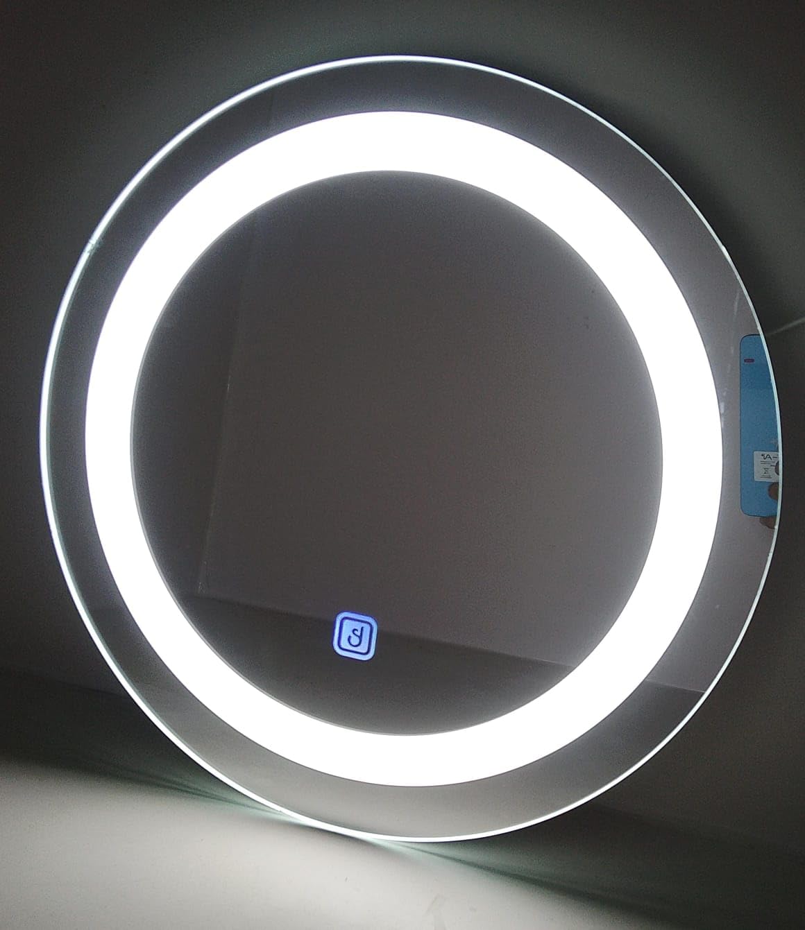 16 x 16 Inch Round LED Wall Mirror | HD Reflection Bathroom Vanity Mirror | Touch Control Light Mirror | Modern Home Decor Mirror-image-7