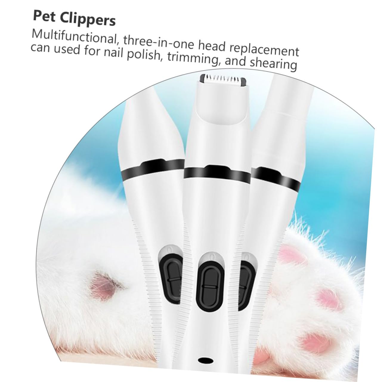 BESPORTBLE Cortauñas Eléctrico para Mascotas Cortapelos para Perros Multifuncional Recortador de Uñas para Gatos y Perros para Cuidar las Uñas de Tus Mascotas Casa