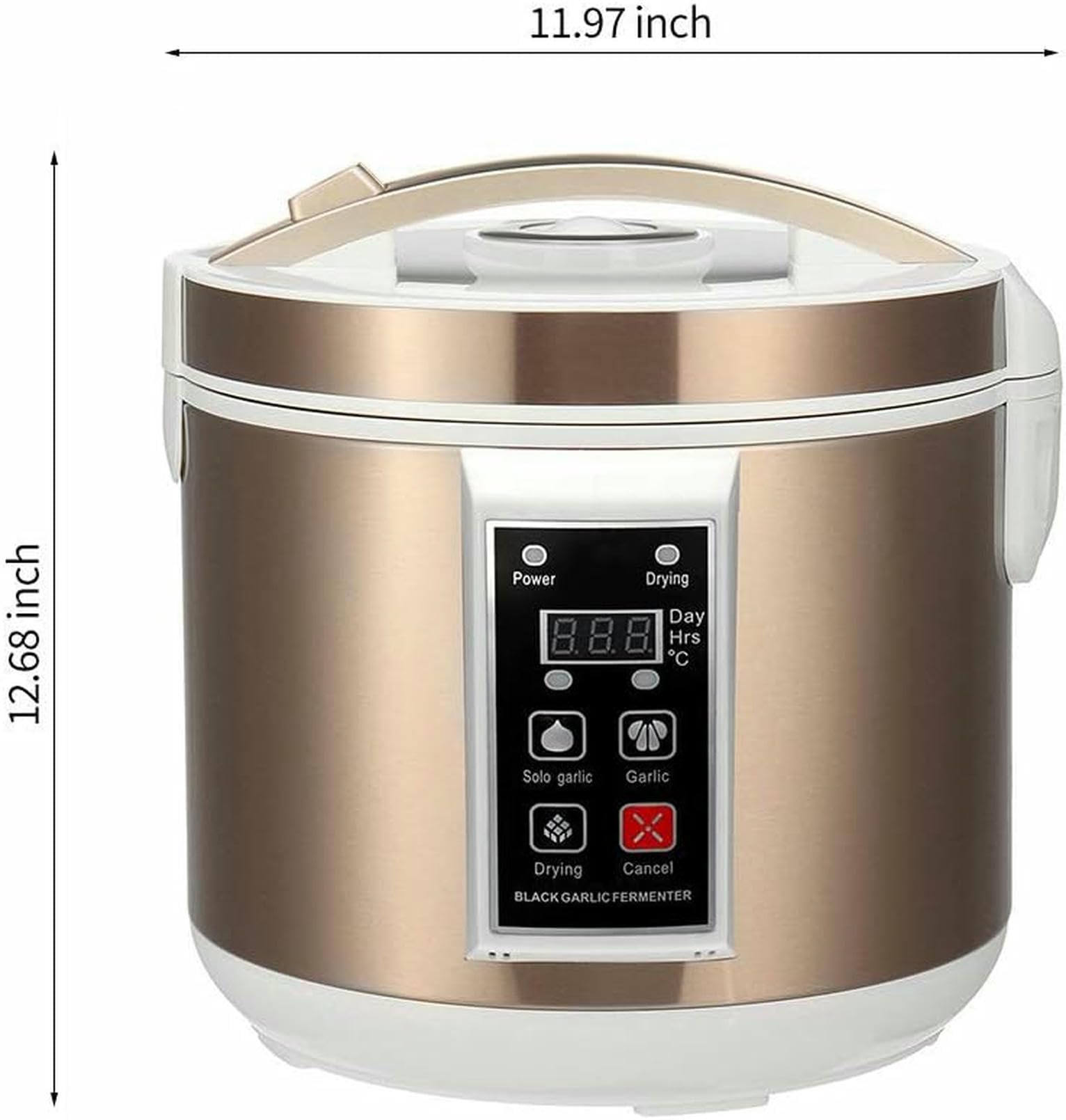 Fermentator do czarnego czosnku - 6 l automatyczny inteligentny garnek do fermentacji czosnku, jogurtu, natto, słodkiego ryżu - wielofunkcyjny fermentor elektryczny 90 W