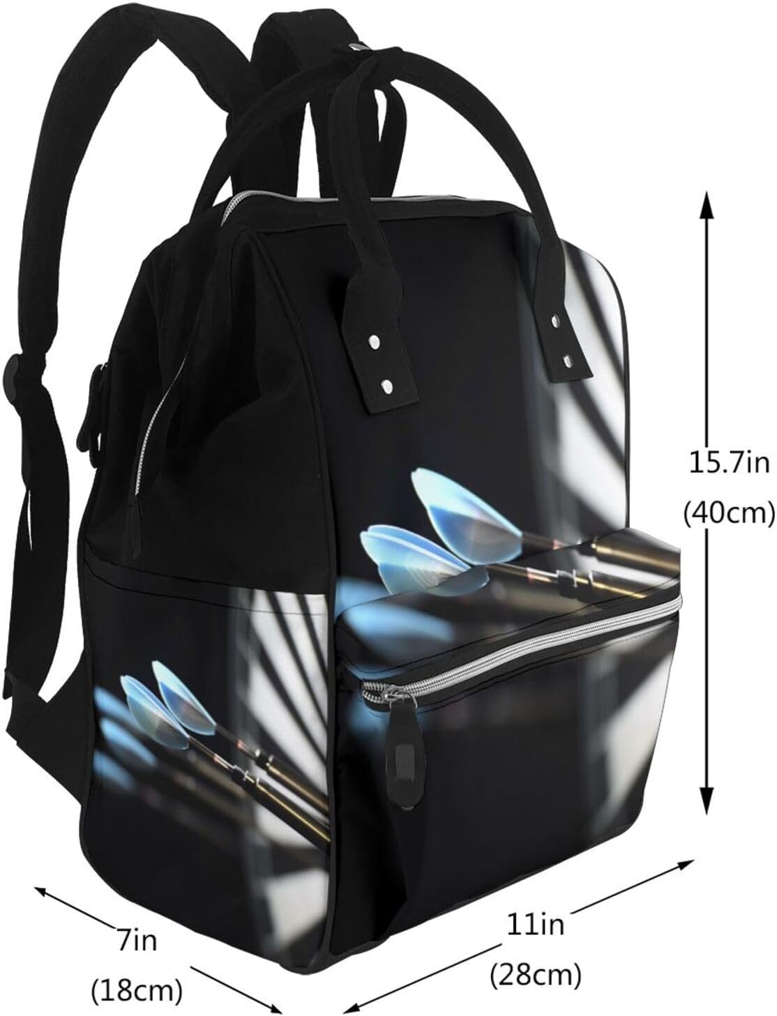 Darts arrows Diaper Bag Backpack for Women Multifunction Waterproof Mummy Backpacks for Mom Dad, Large Capacity Nappy Bag with Changing Pad Casual Daypack Travel Bags