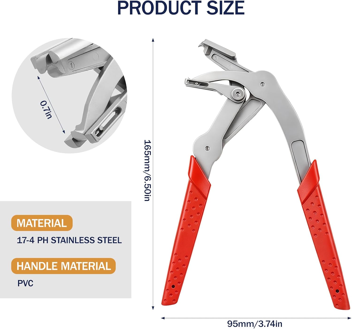 Car Clip Pliers with 60PCS Automotive Fastener Kit, 1-2mm Ultra-Thin Jaws for Door Panel & Dashboard Disassembly Without Damage, Spring-Loaded Automotive Fastener Remover for Bumper & Fender Clips
