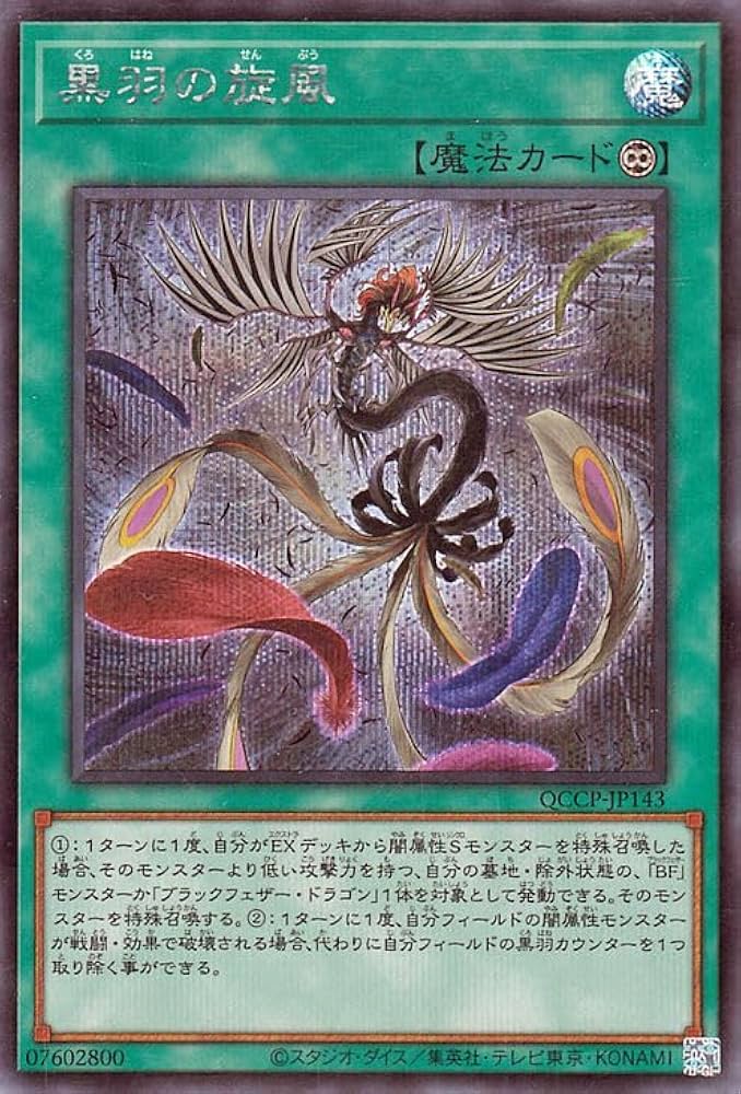 Amazon.co.jp: 遊戯王カード 黒羽の旋風(シークレットレア) QUARTER