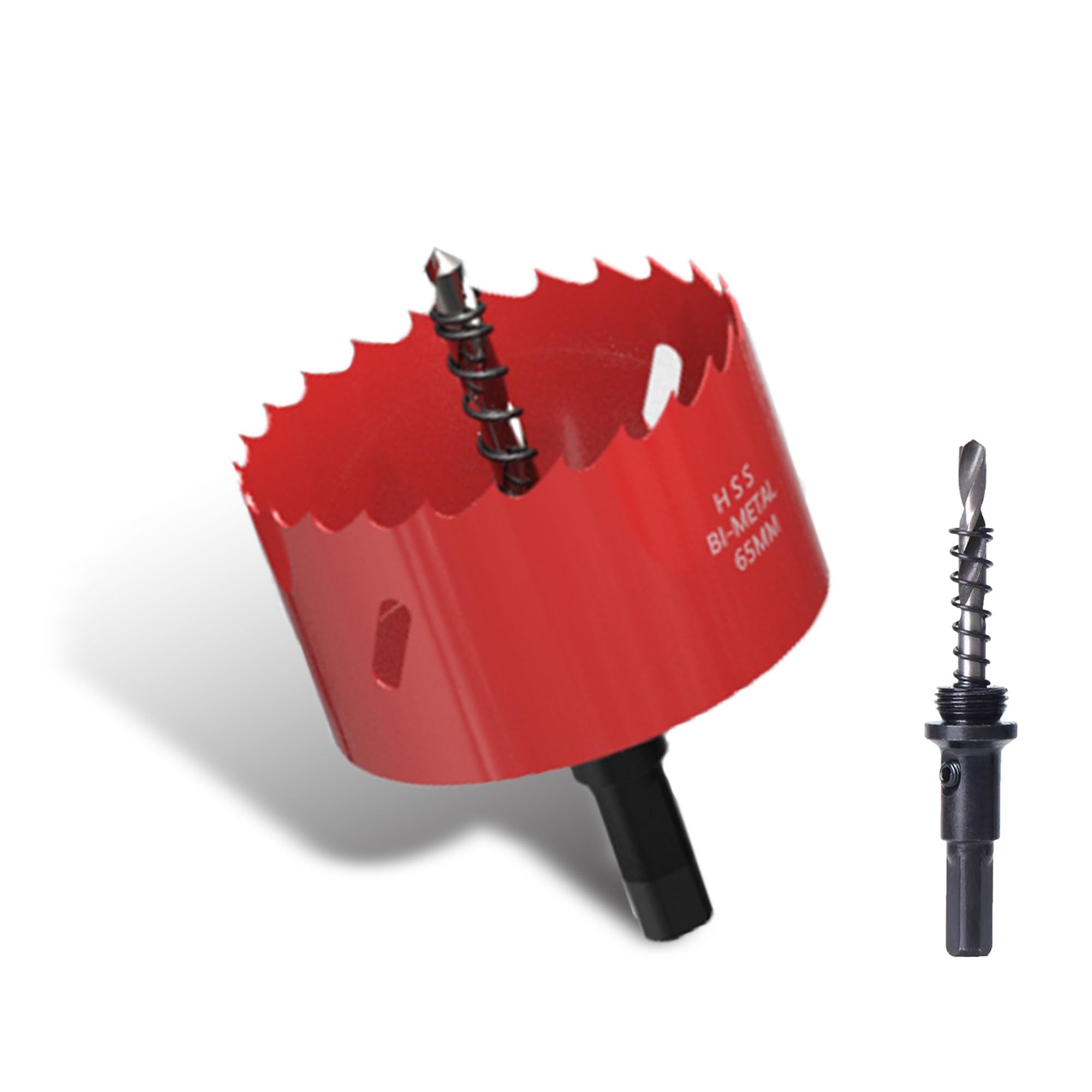 65mm Hole Saw, Bi-Metal Hole Saws Cutter, HSS Drill Bit with Arbor for Wood, Plastic, Drywall, Ceiling Lights & Soft Metal, Smooth Fast Cutting
