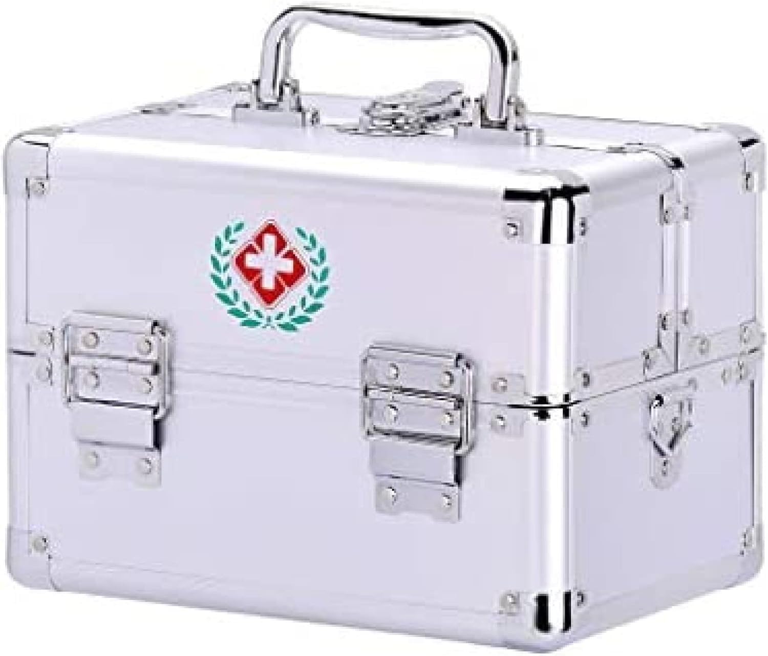 Botiquín de primeros auxilios contra el desorden doméstico con caja de tres capas y gran capacidad