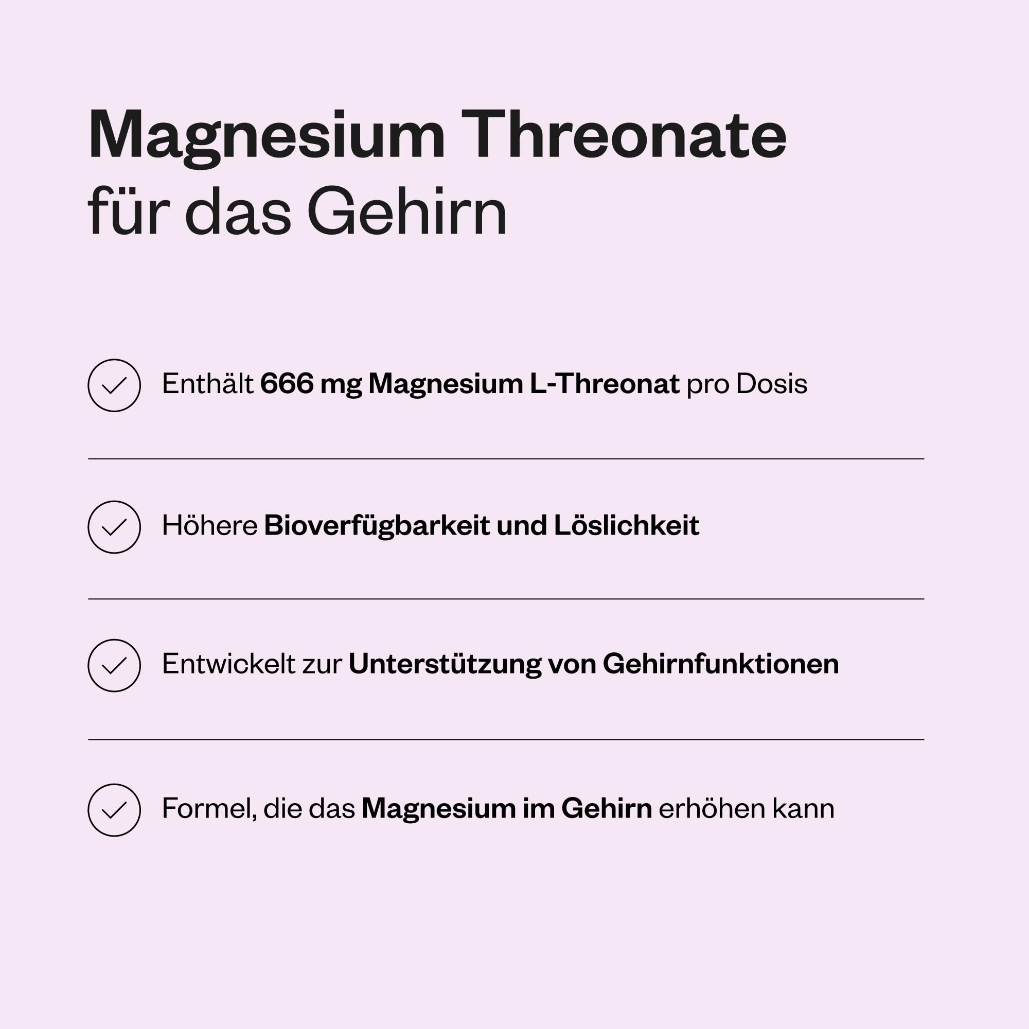 Magnesium L-Threonat - Unterstützt Nerven- & Muskelfunktion - SuperSmart