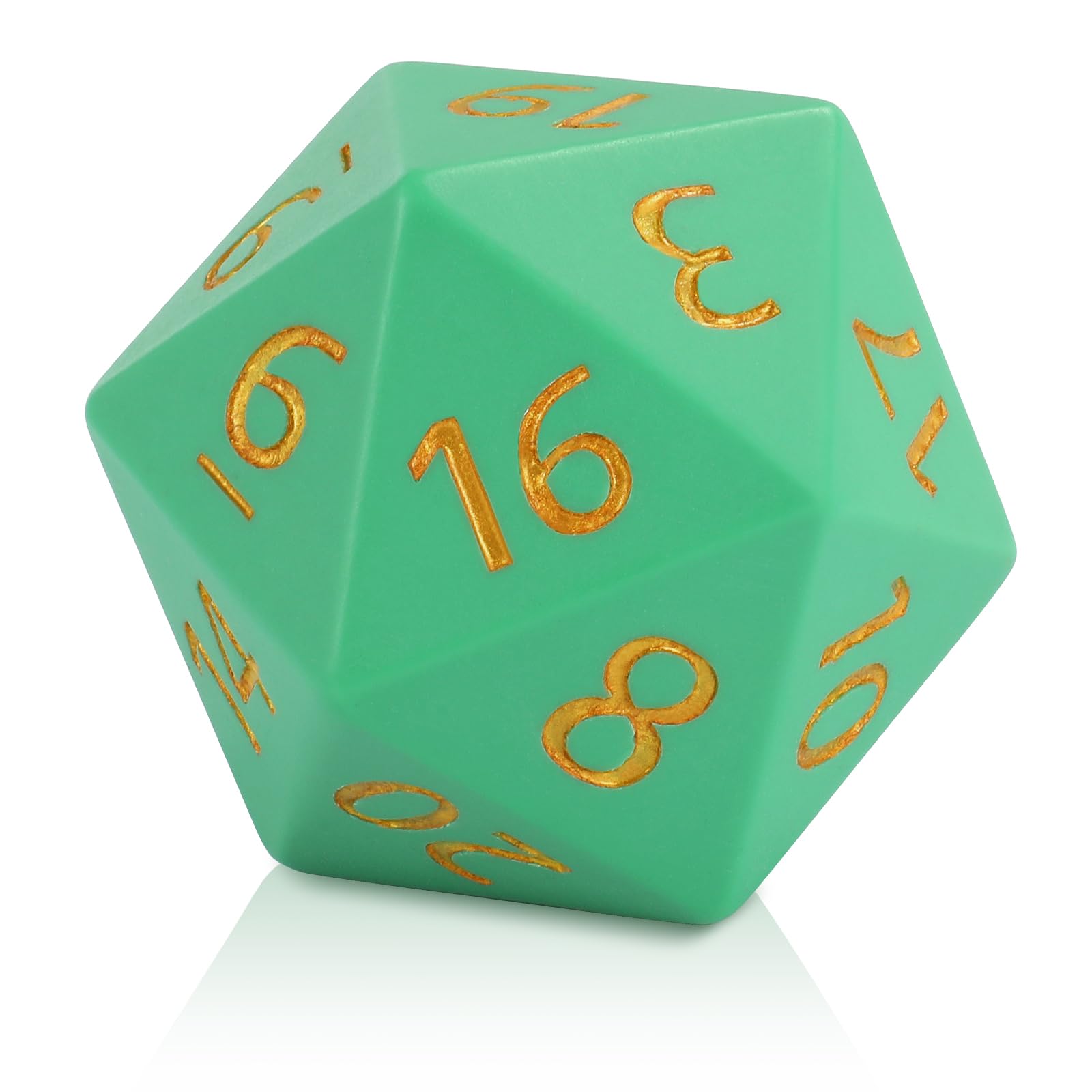 CSITORWWE 55mm Giant D20 Dice,20 Sided Resin Dice with Velvet Pouch, Titan Polyhedral Dice for TTRPG Tabletop Gaming,Dungeon Masters,RPG Adventures(