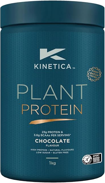 Kinetica Plant Protein 1kg, Vegan, 23g Protein per Serving, 33 Servings. (Chocolate)
