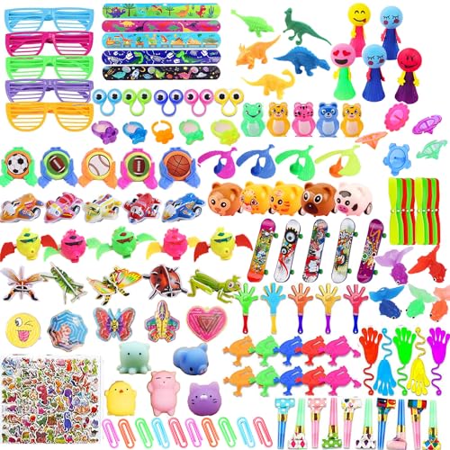 Tosoda 160 Piezas Juguetes para Cumpleaños Infantiles Relleno de Piñata Bolsas Chuches para...