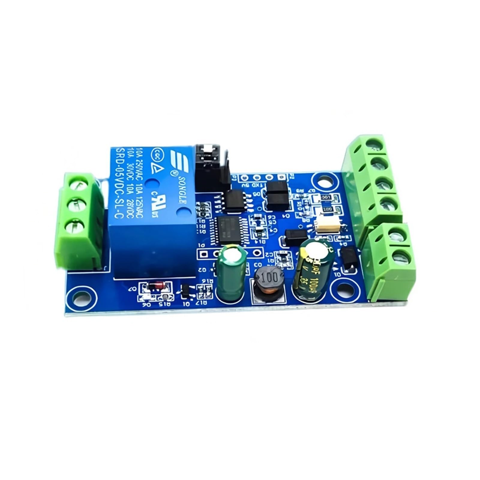 Modulo relè PLC Modulo relè Modbus RTU 1 canale Alimentazione DC7-24V RS485 TTL Uscita UART 485 Comunicazione TTL Pin Modbus-Rtu Anti-reverse