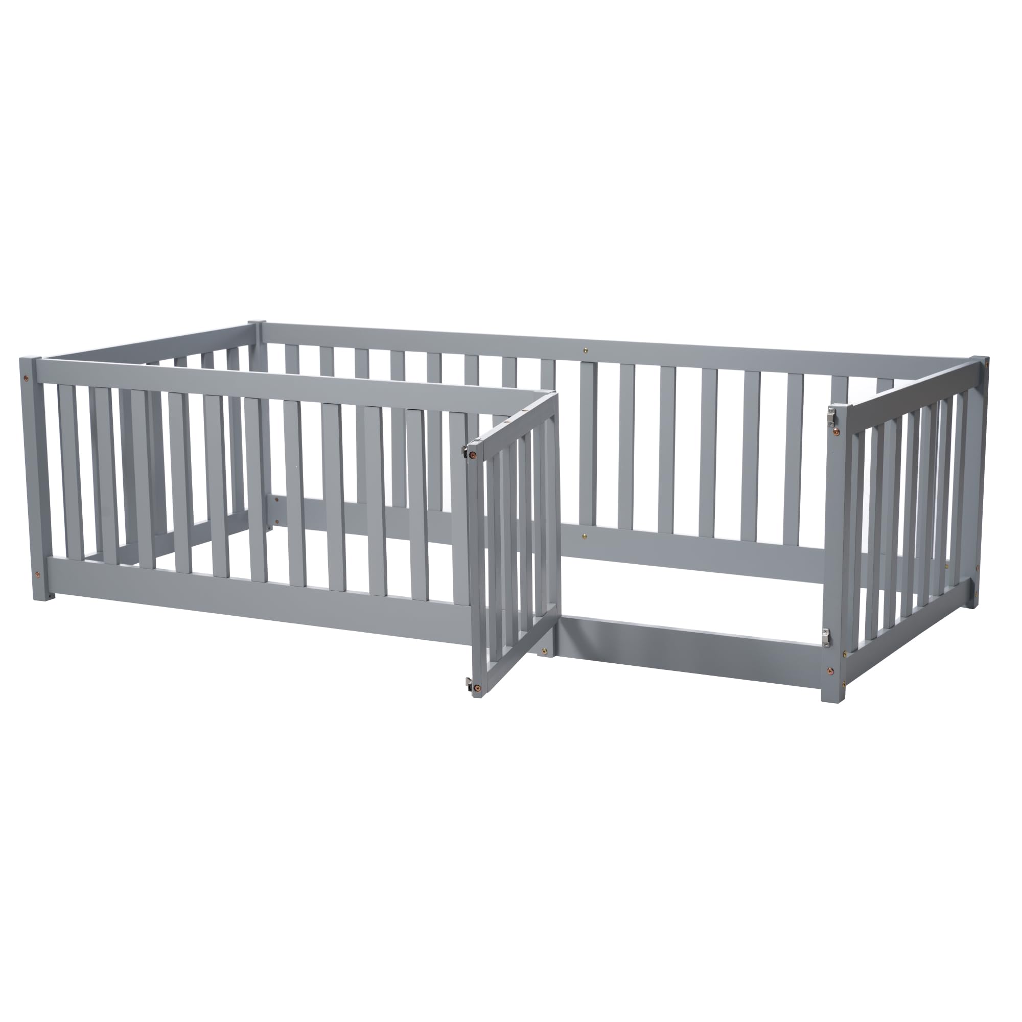 Jopassy Bedhekje, 200 x 2 150 cm x 1 cm, bedhekje, kinderbedhek met U-vormige basis, valbeveiliging, bed voor kinderen en ouderbedden, hoogte 68 tot