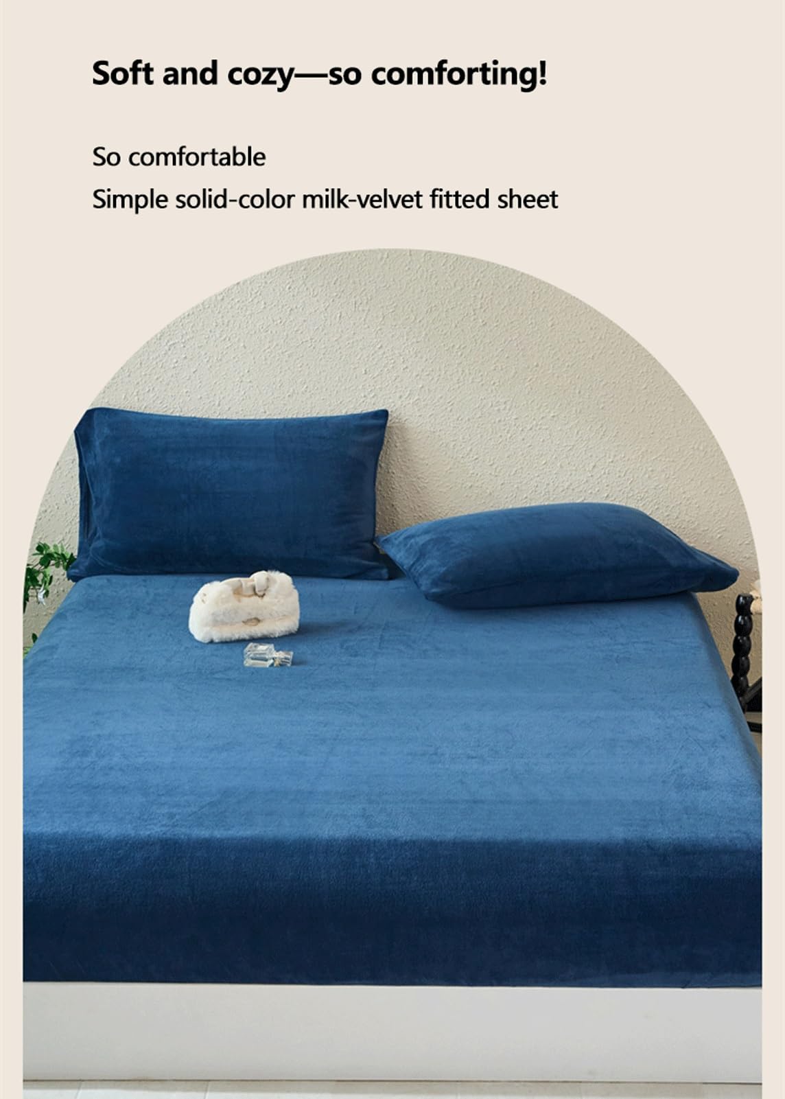 Sábana Bajera Ajustable de Franela Cama 120/150/180x200cm Funda de colchón de Terciopelo Suave y Pesado(Brown,180x200+25cm)
