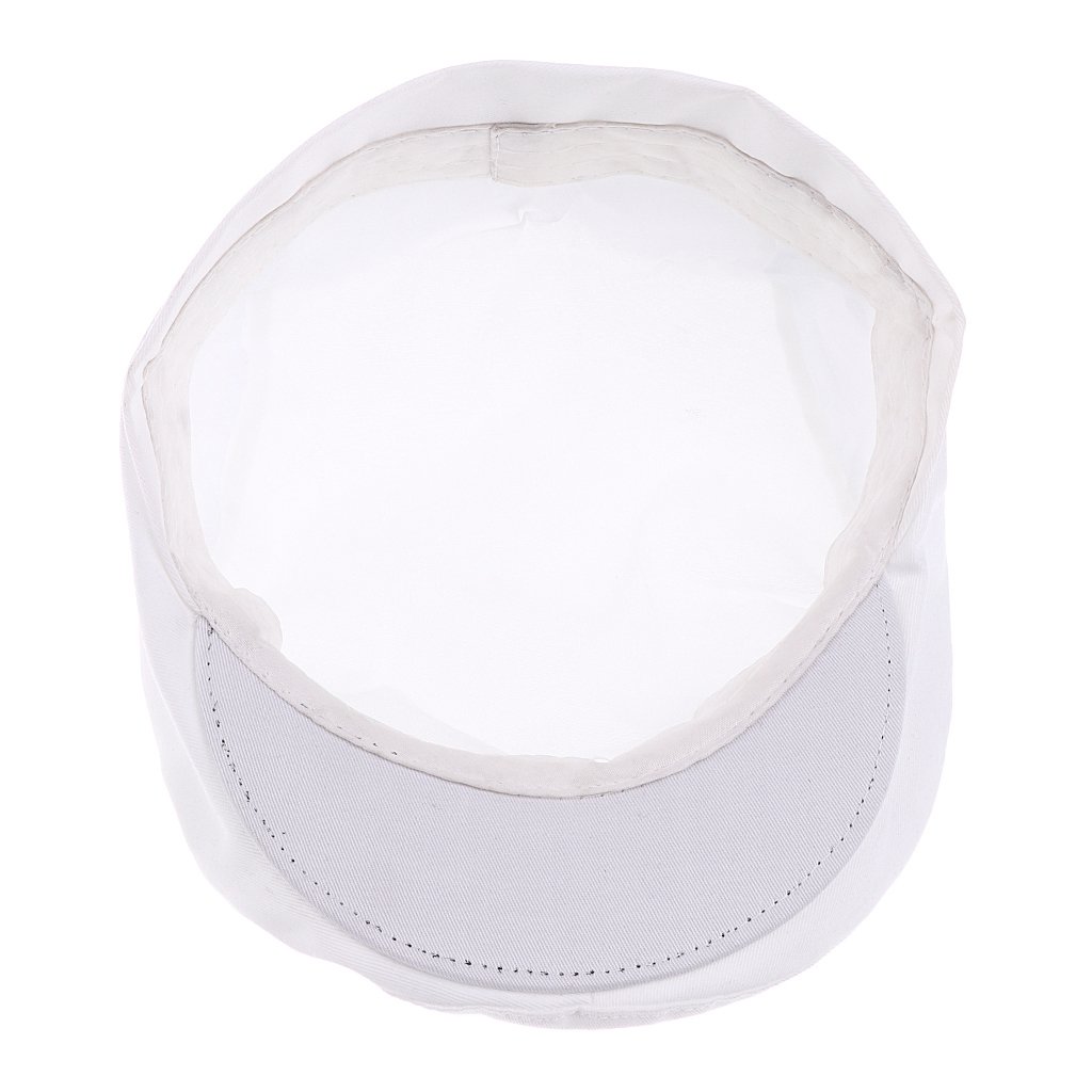 Gorra de panadería profesional para catering, gorra de cocinero, 59 cm, color negro