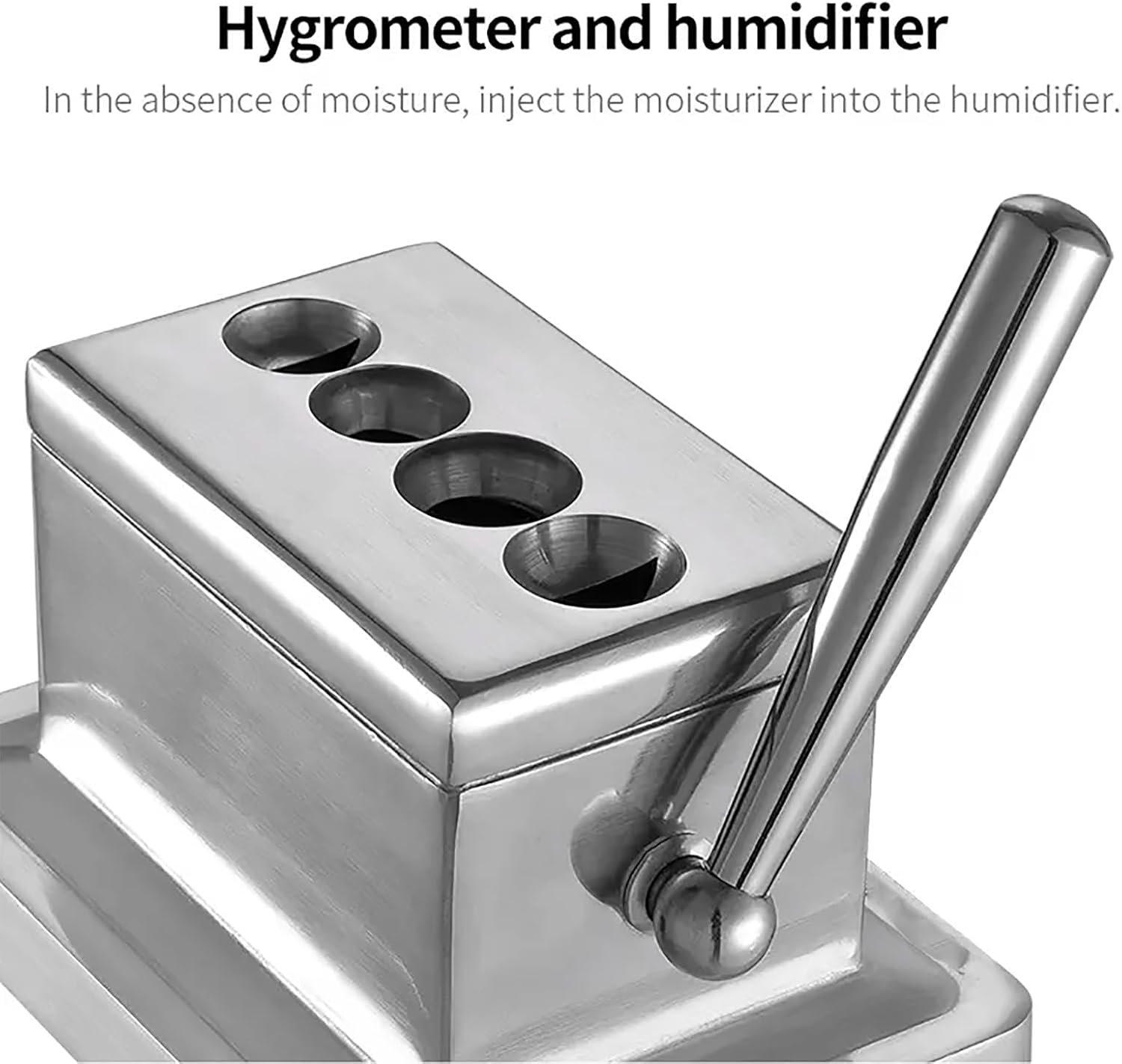 Cigar Cutter, Desktop Cigar Tool with Safety Covers, Anti-Slip Feet Design, 4 Cutting Options, Precise Cutting and Removable Bottom