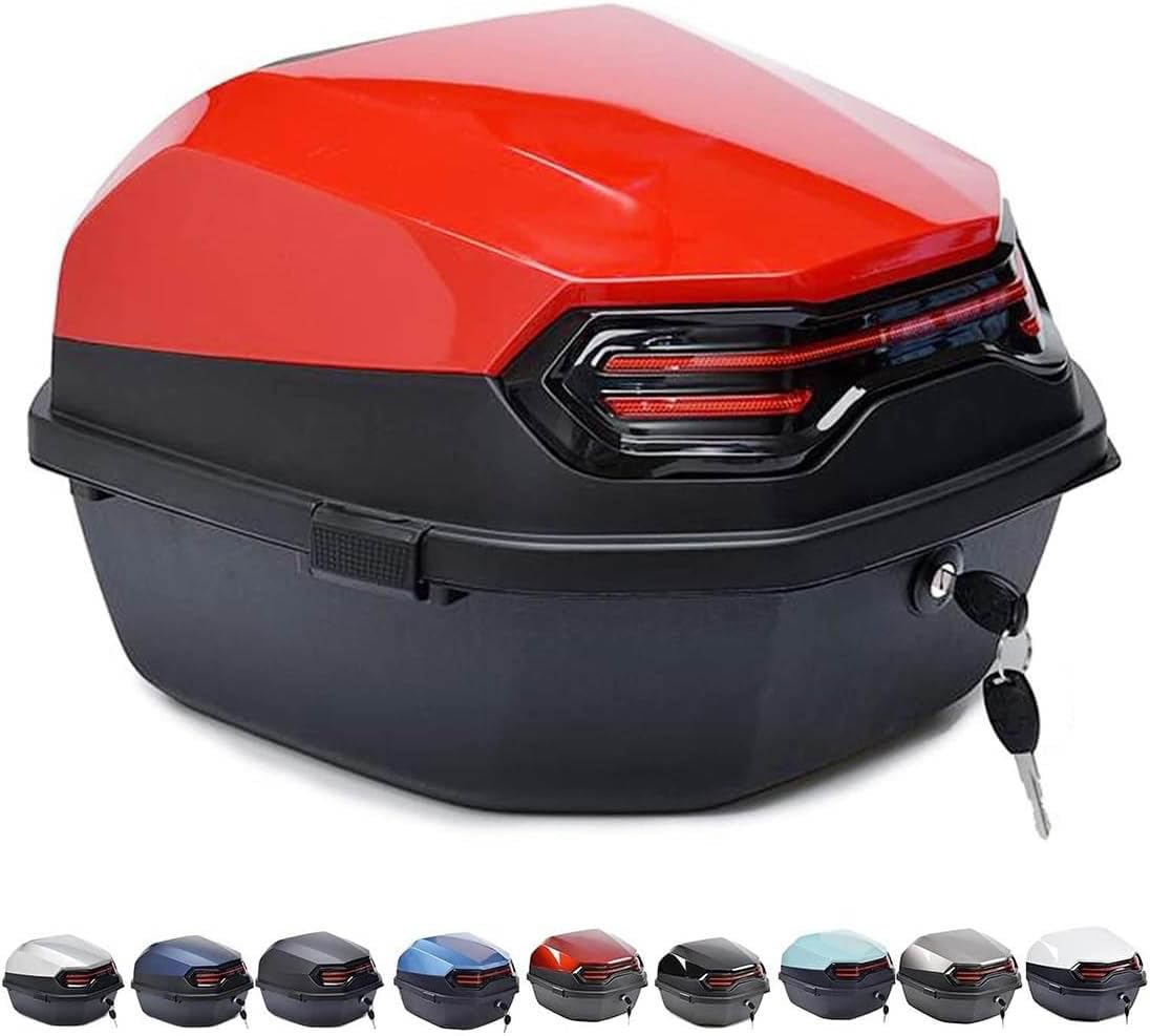 Coffre arrière de moto étanche et robuste pour casque et scooter