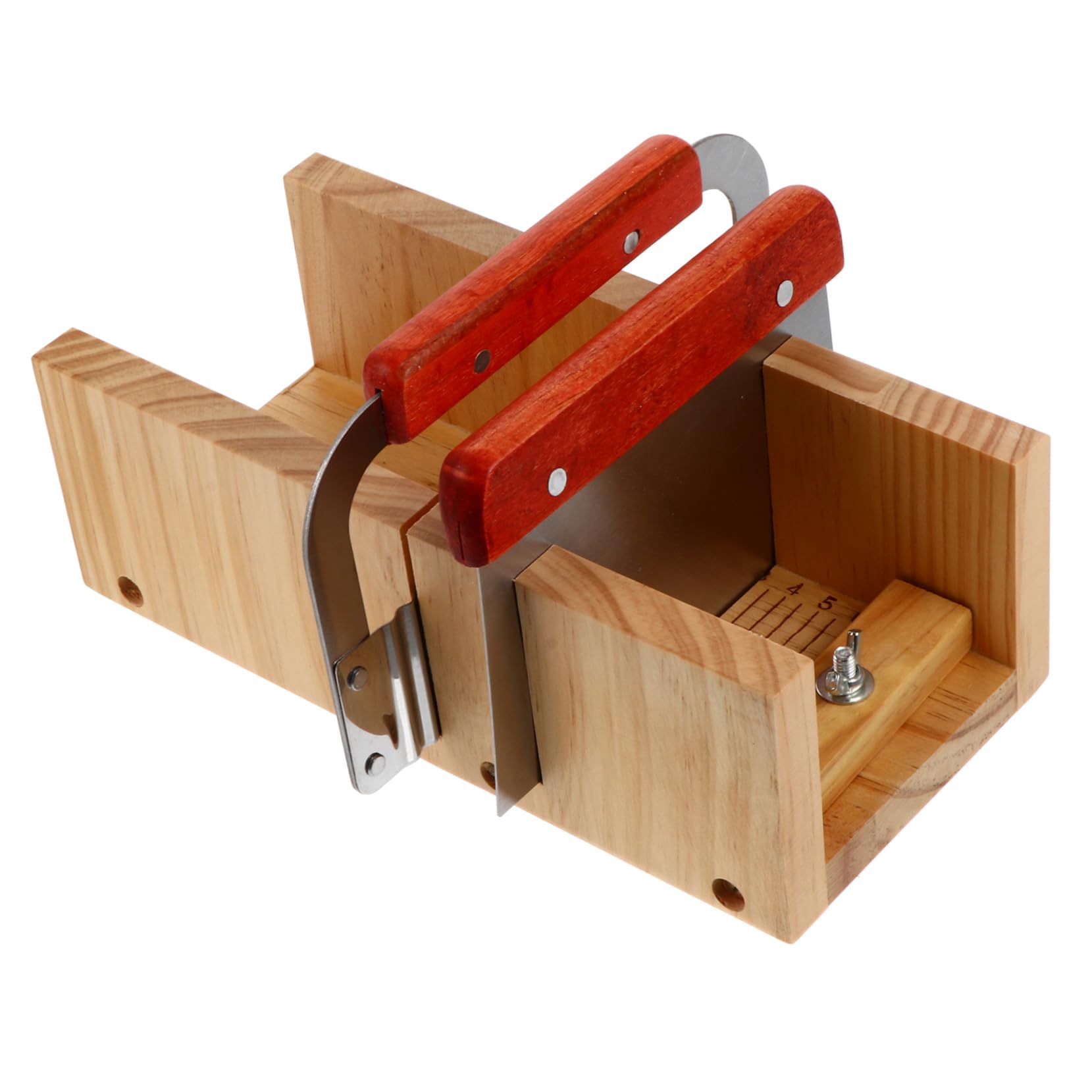 Angoily y Molde de Madera Herramienta Fácil de Usar y Corte Preciso Kit para Hacer Jabones Cortador de Jabón Recto Set de 1 Unidad para Manualidades