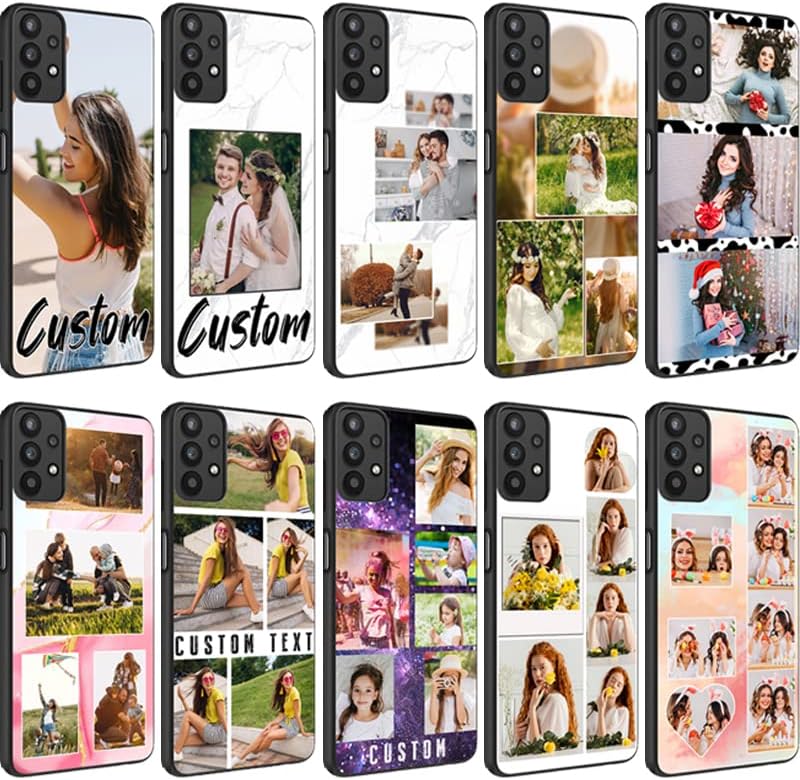 Miniatura 2 de Funda personalizada para teléfono con fotos múltiples, para iPhone 15 14 13 12 11 Pro Max Mini Samsung Galaxy A14 A54 A03S A53 A13 A32 S24 S23 S22