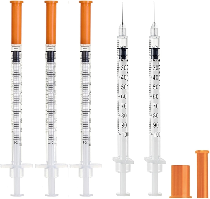 Disposable 1ml 30Ga Syringes, Individually Wrapped