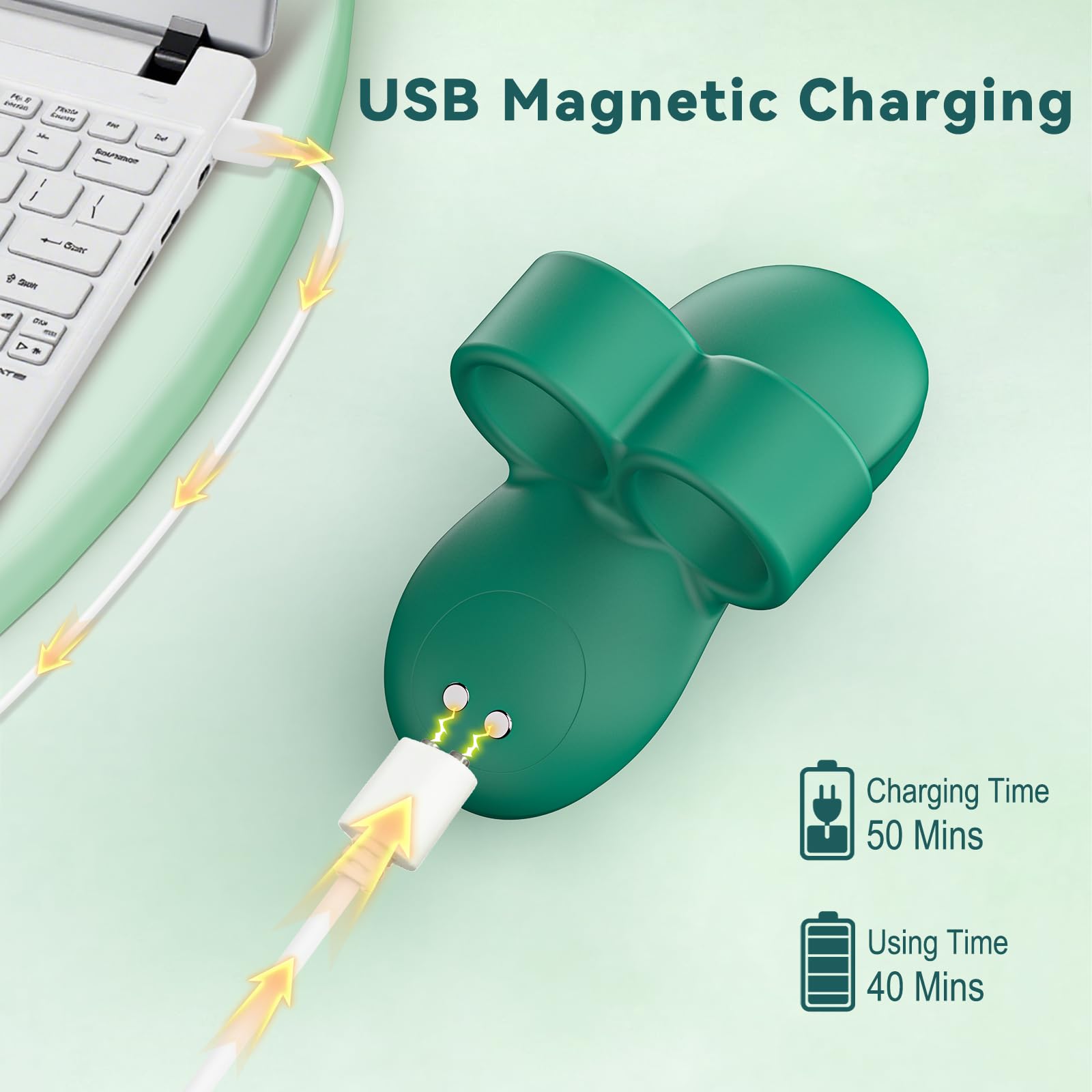 Finger Vibrator Sex Toys Mini Vibrators 10 Vibration Modes Female Sex Toy Couples Bullet Vibrator Nipple Clitoral Stimulator Adult Sex Toys & Games Women Pleaseure: Green