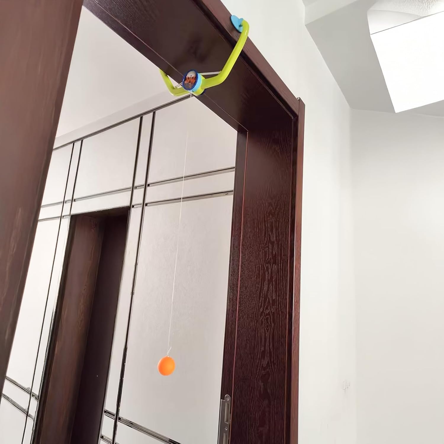 Niwlix Hanging Table Tennis Trainer for Kids Age 5-14 | Door Mounted Ping Pong Game Set with 2 Rackets 5 Balls | Home Play Activity Indoor Reflex Sports Game for Boys and Girls — Amazon image 8