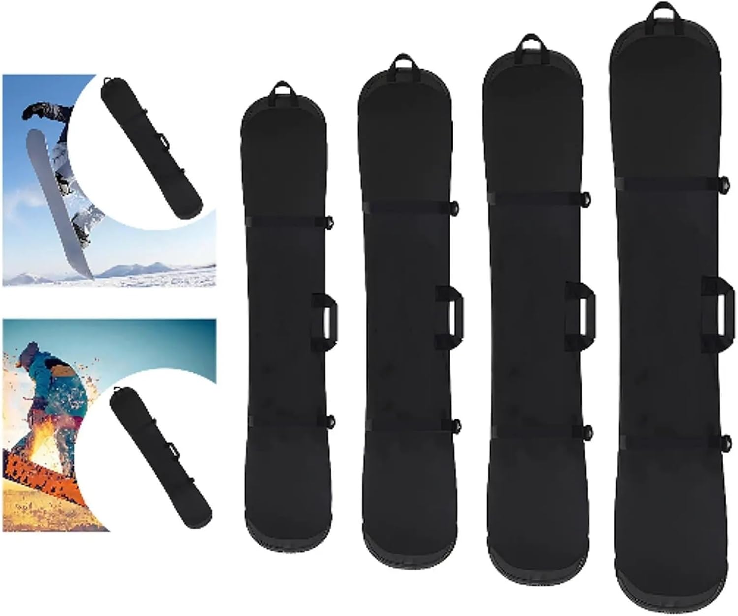 Snow Ski Bags Snowboard Sleeve Bag Travel Case Soft Cover for Single Board Protective Storage Accessories