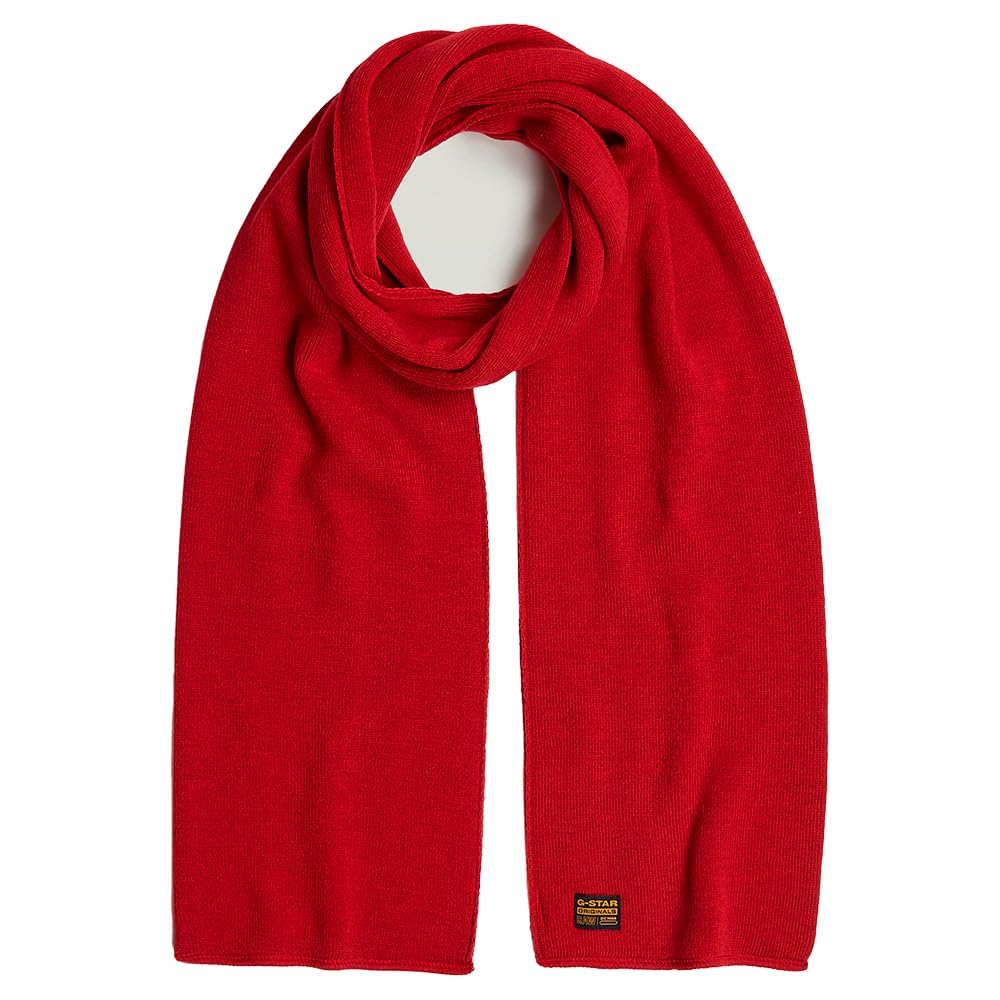 G-Star RAW Effo Szalik Scarf, czerwony (Baron D17793-C754-1828), jeden rozmiar, Czerwony (baron D17793-C754-1828), jeden rozmiar