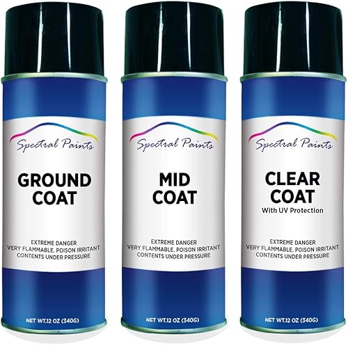 Miniatura 7 de Spectral Paints Compatiblereemplazo para Chevrolet 89 Crystal Claret Tintcoat - Pintura en aerosol para tierra y capa media